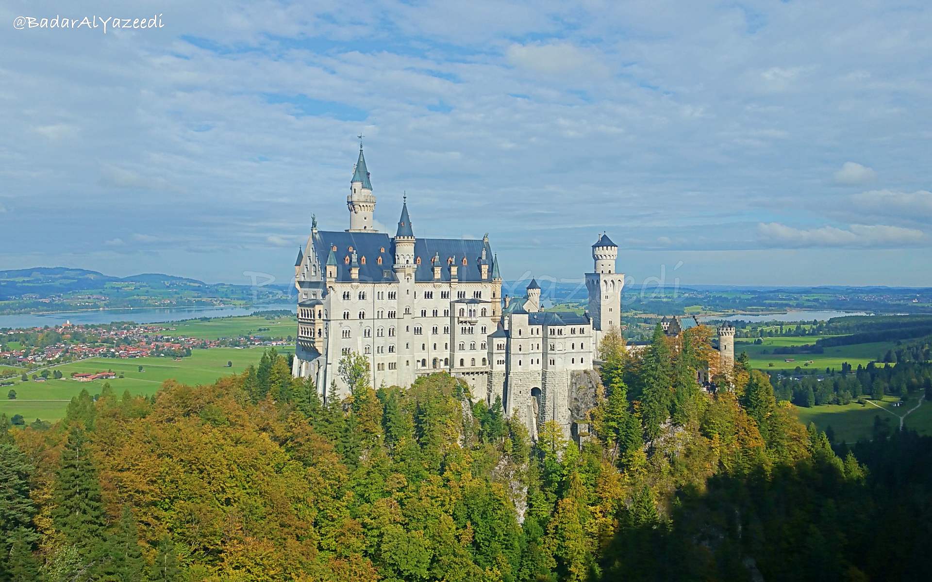 Badar Al Yazeedi visiting Neuschwanstein Castle